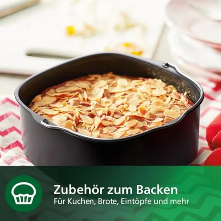 Philips Backblech HD9957/00 für Airfryer XXL 5000er Serie, inkl. 9 Silikon-Muffinförmchen, spülmaschinenfest – Bild 4