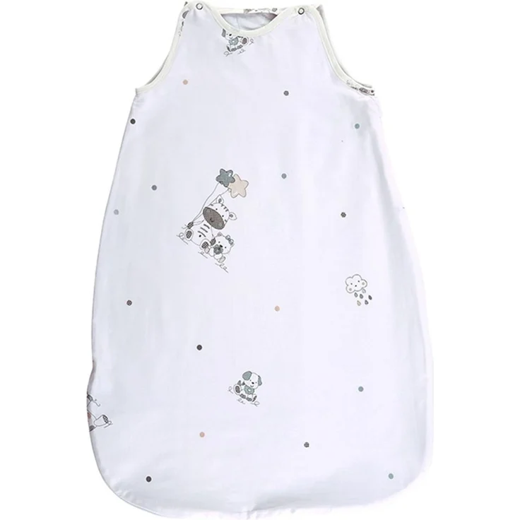 Lorelli Baby Winterschlafsack 85 cm 100% Baumwolle, 2,5 TOG, Maße 80 x 45 x 3 cm weiß grün – Bild 1