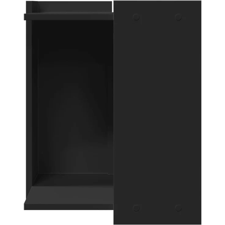 vidaXL Katzenklo Schwarz 42x42x51 cm Holzwerkstoff 857743 – Bild 4