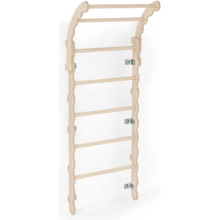 MAMOI® Midi Klettergerüst Indoor fürs Kinderzimmer | Moderne Sprossenwand (175 cm) aus Sperrholz | Midi Turnwand Skandinavisches Design | CE | 100% ECO | Made in EU