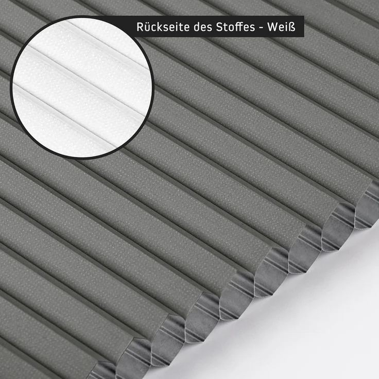 jalousiescout Wabenplissee Pure Wabenplissee, 45 x 90 cm, grau, verdunkelnd, ohne Bohren, klemmen, Klemmfix, Thermo Plissee Sonnen-, Sicht- und Hitzeschutz, für Fenster und Tür – Bild 8