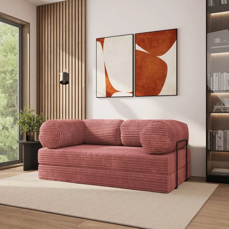 Masseno Sofa ALVIO mit Schlaffunktion, Schlafsofa, Schaumstoffsofa – Bild 1