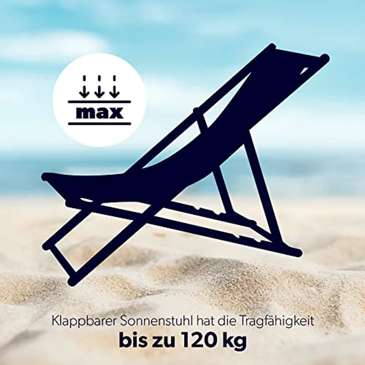 Kadax Holzliegestuhl, Schwarz, klappbare Gartenliege aus Buchenholz, 53x78 cm, bis 120 kg tragbar – Bild 9