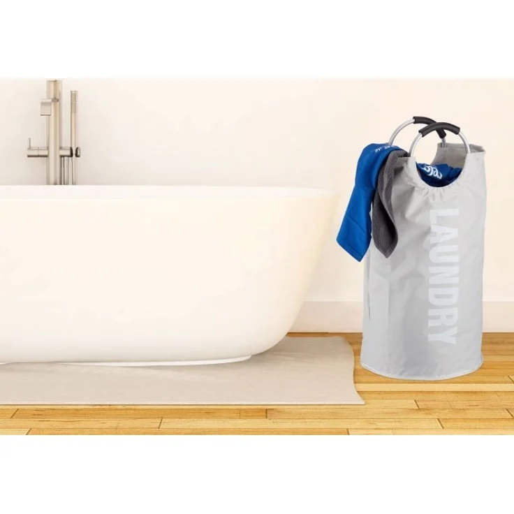 Faltbarer Wäschekorb mit Henkel – Bild 2