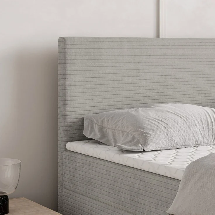 Masseno Boxbett NIRA 160x200 cm mit Bonell Matratze und Topper – Bild 3