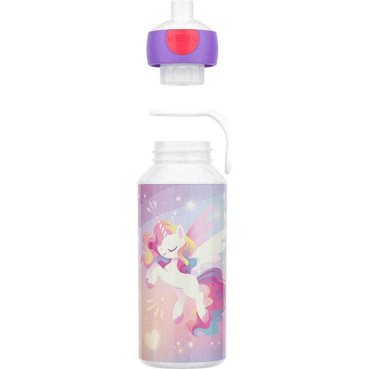 Mepal CAMPUS Trinkflasche Pop-Up 400 ml Unicorn Glow (2025) – Bild 3
