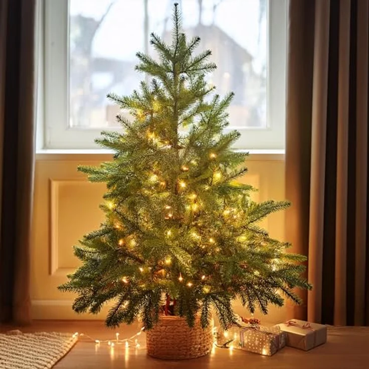 Spetebo LED Lichterkette EXTRA warm weiß, 200 LED, 4m, 8 Leuchtfunktionen, Weihnachts Beleuchtung mit Speicherchip, für Innen und Außen – Bild 5