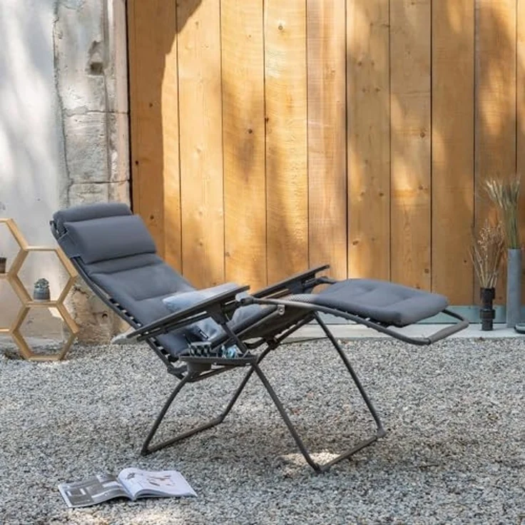 Lafuma Futura BeComfort® Relaxliege Silver Titane Sonnenliege LFM3130.8901 – Bild 5