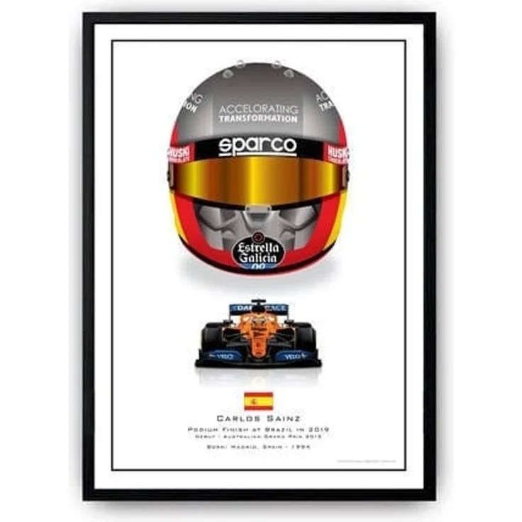 Poster Formel 1 Helme Rennfahrer Gewinner · Deko Print ohne Rahmen - J / 50x70 cm – Bild 10