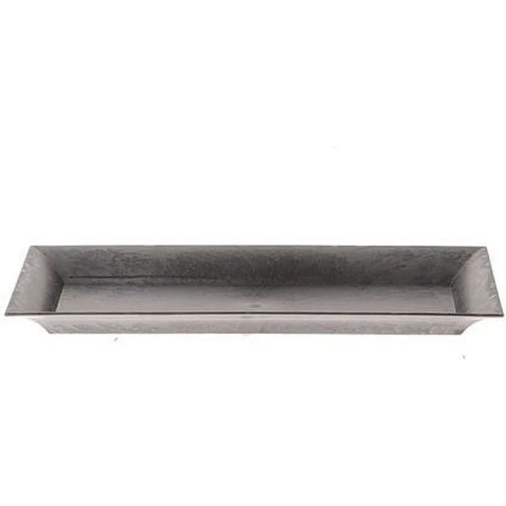 INNA-Glas Servierplatte Kunststoff Tablett TORMUND, Kunststoff, schwarz, 36x17x2,5cm, Kunststoff