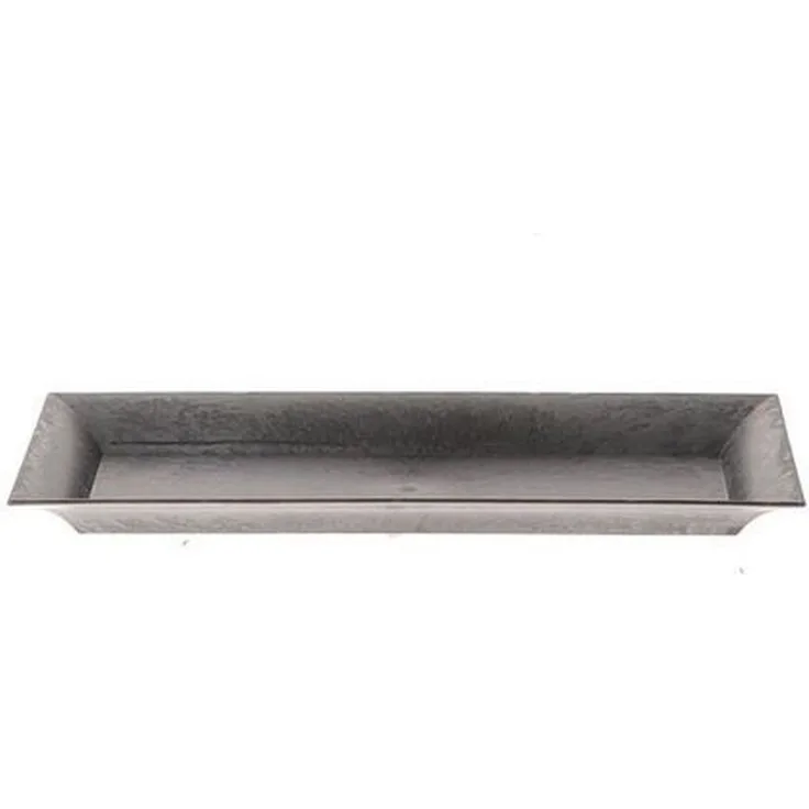 INNA-Glas Servierplatte Kunststoff Tablett TORMUND, Kunststoff, schwarz, 36x17x2,5cm, Kunststoff