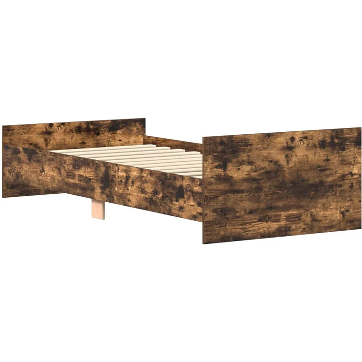 vidaXL Bettgestell mit Kopfteil Geräucherte Eiche 80 x 200 cm 8009029 – Bild 6