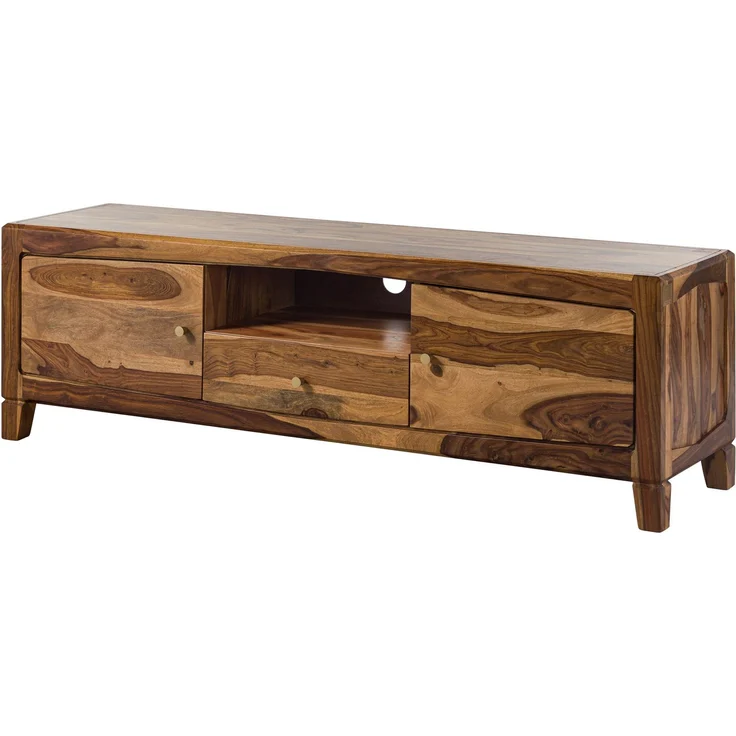 TV-Board Sheesham 175 x 45 x 55 braun lackiert ANCONA #110 – Bild 1