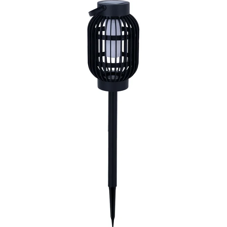 LED Solar Tischlampe, 2in1 Flammeneffekt, Erdspieß, H 72,5cm – Bild 5
