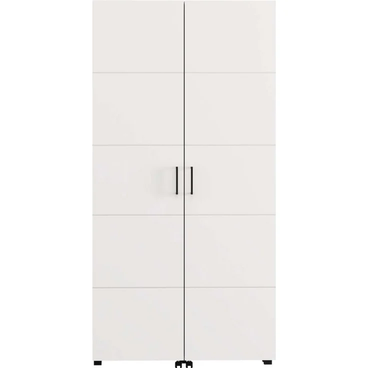 Home affaire Schuhschrank Islay, Drehtüren auf Rollen, B/T/H: 91,6/32,4/184,4 cm Schuhkommode mit Platz für ca. 40 Paar Schuhe bis Gr. 40 – Bild 4