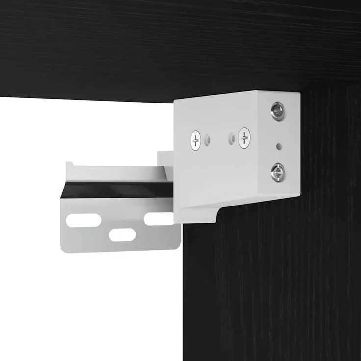 vidaXL Bad-Wandschrank Schwarz 100x25x30 cm Holzwerkstoff 860095 – Bild 9
