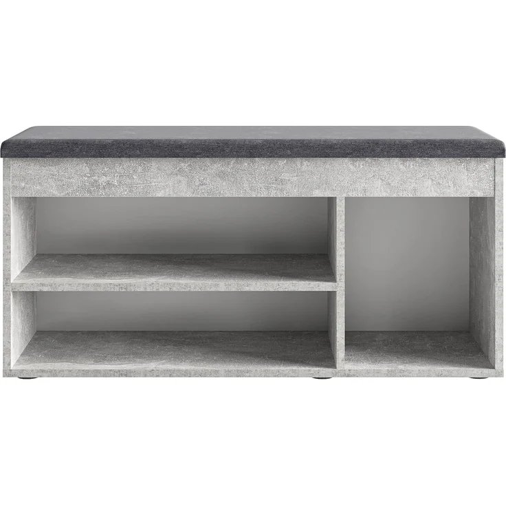 KOMTO Schuhbank Mit Sitzfläche Schuhregal Bank mit Stauraum Schuhschrank mit Sitzbank, für 6 bis 8 Paar, Spanplatte, Sofia 100 x 48 x 32 cm – Bild 6