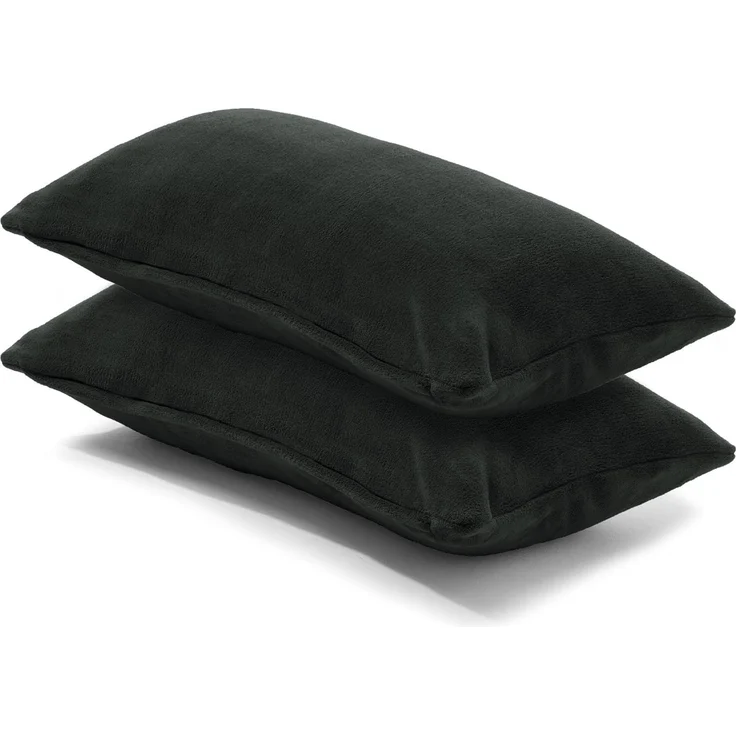 CelinaTex Kissenbezüge Comfortable Kissenbezüge Kissenhüllen 2er Set 40x80 cm schwarz – Bild 1