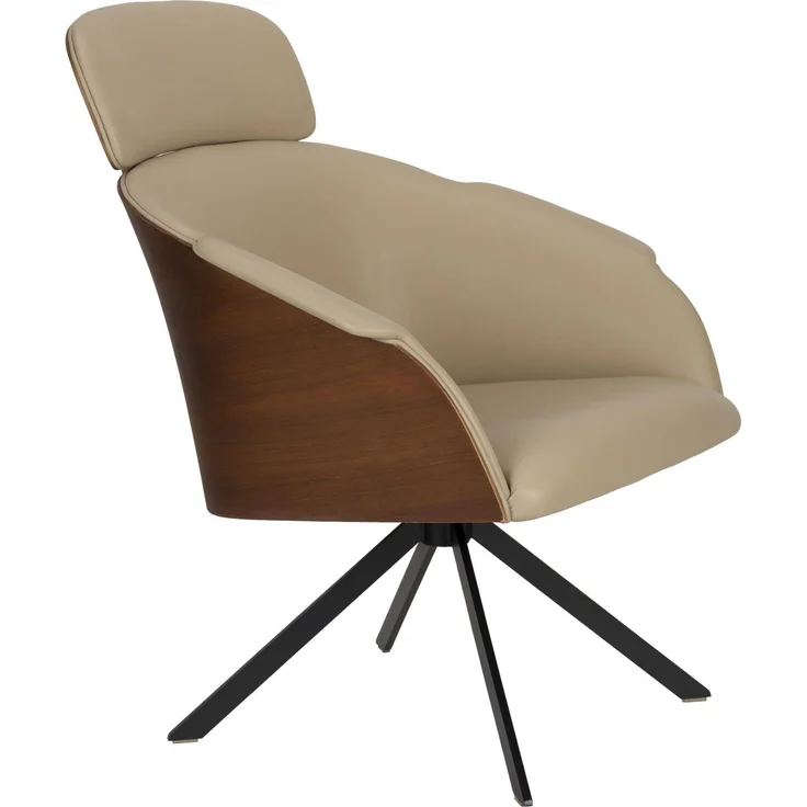 Zuiver Lounge Sessel Frie Design-Klassiker in Beige 71x71x86 cm – Bild 1