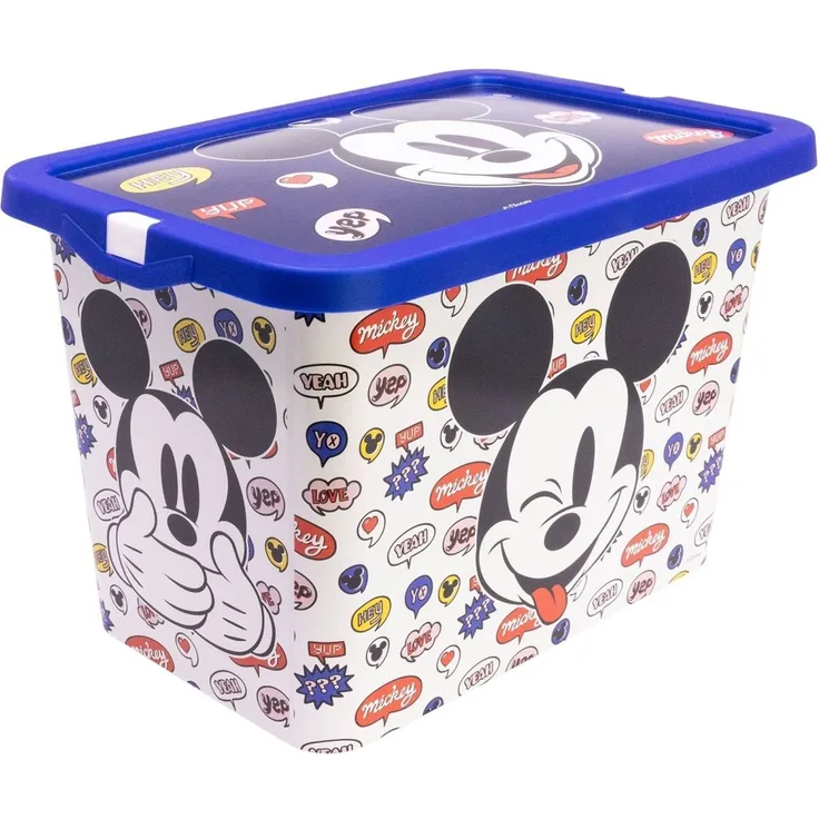 Disney Mickey Mouse Aufbewahrungsbox 7 l Kinderzimmer Box für Spielzeu
