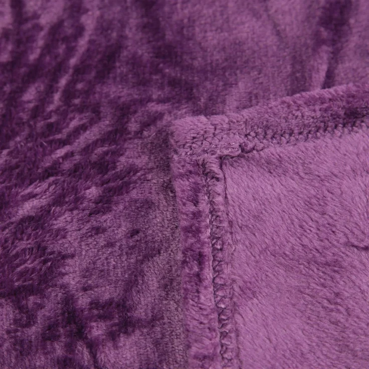 Kuscheldecke "Celina" Violett 80x120 cm – Bild 3