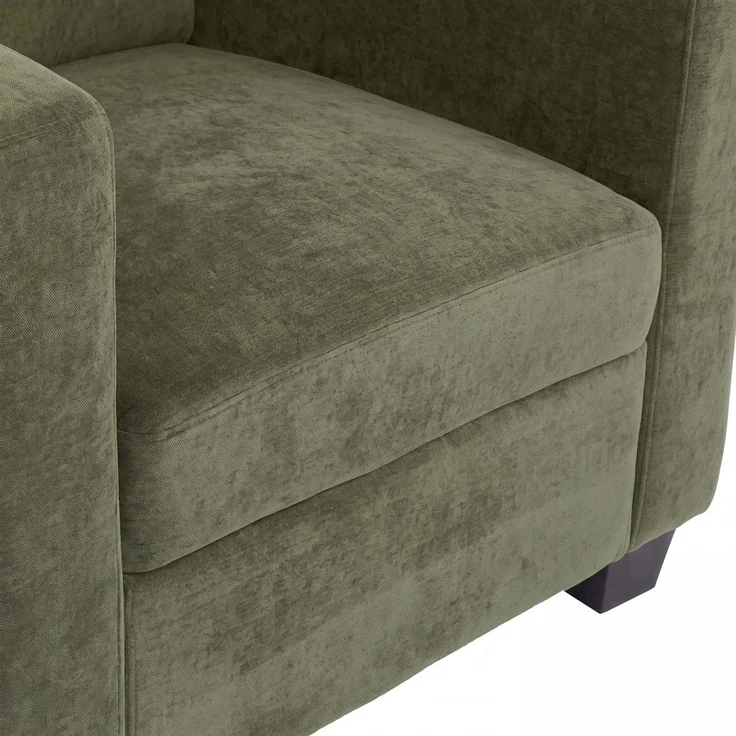 Sessel Lille, Loungesessel Polster-/Cocktailsessel, Nosagfederung Stoff/Textil Chenille (260g/m²) ~ grün – Bild 8