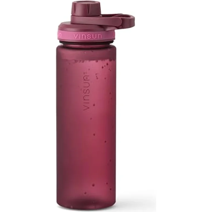 Vinsun Trinkflasche Sportflasche 750ml - Wasserflasche BPA frei & Kohlensäure geeignet, Auslaufsicher, bruchsicher, wiederverwendbar, leicht, Tritan Flasche – Bild 2