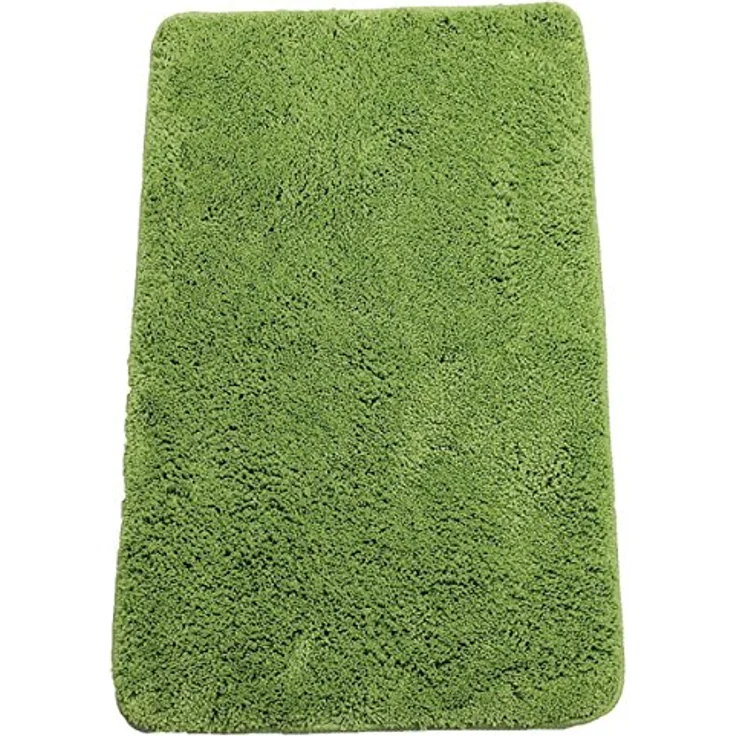 Brandsseller Badematte 70x120 cm Badteppich Badvorleger Badezimmerteppich Duschvorleger Grün – Bild 2