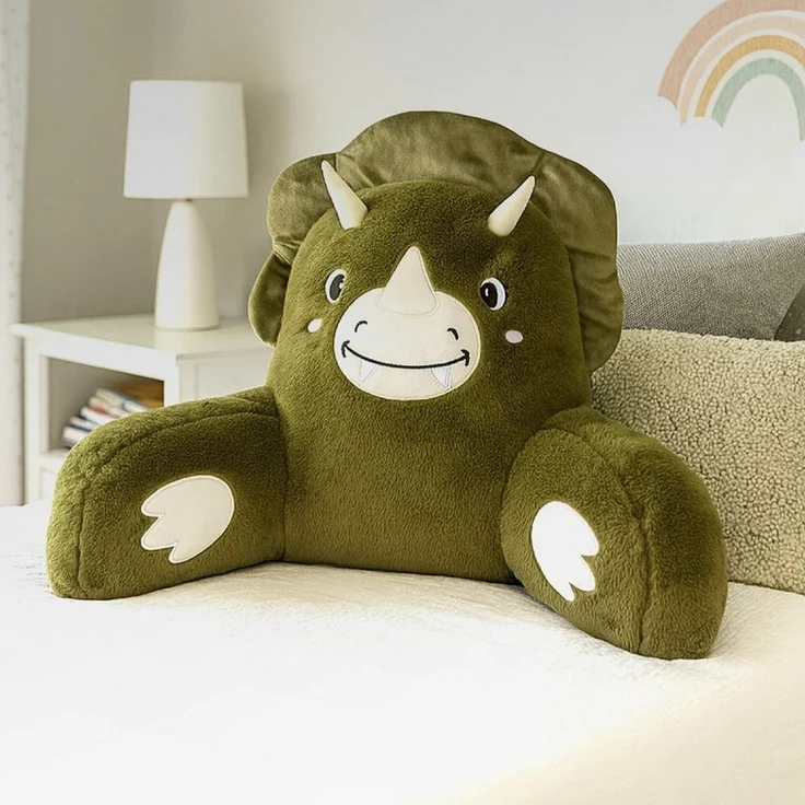 Bestlivings Sitzkissen für das Bett mit Armlehnen 66x37x48cm, Rückenstützfunktion, 100% Polyester, kuschelweich, formstabil – Bild 5