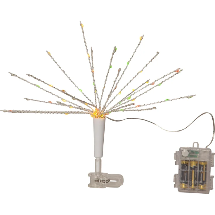 Baumspitze Firework Topstar mit 100 blinkenden LEDs bunt Ø 35cm