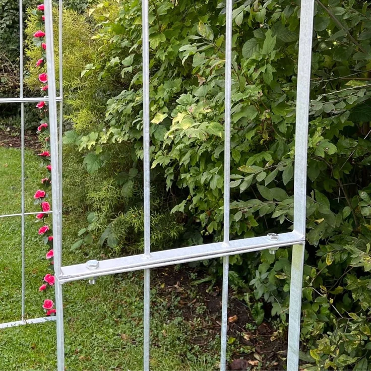 DanDiBo Rosenbogen aus Metall Stabil Verzinkt 140 cm Rankbogen 96519 Gartenbogen Torbogen Rundbogen Pflanzbogen Massiv Feuerverzinkt Garten Wetterfest Volleisen – Bild 3