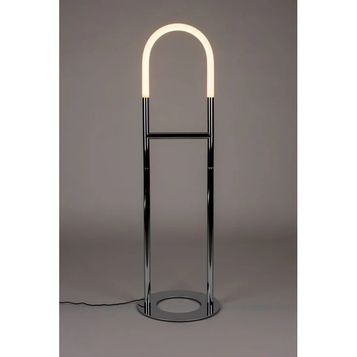 Zuiver Stehlampe Arch Chrome mit Metallfuß und römischem Bogendesign Silber 40x40x135 cm – Bild 2