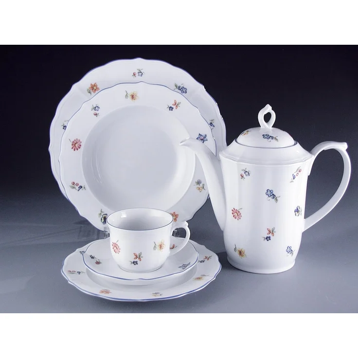 Seltmann Weiden Geschirr-Set Kaffeekanne 6 Personen Sonate 34032 von Seltmann Weiden, Porzellan – Bild 5