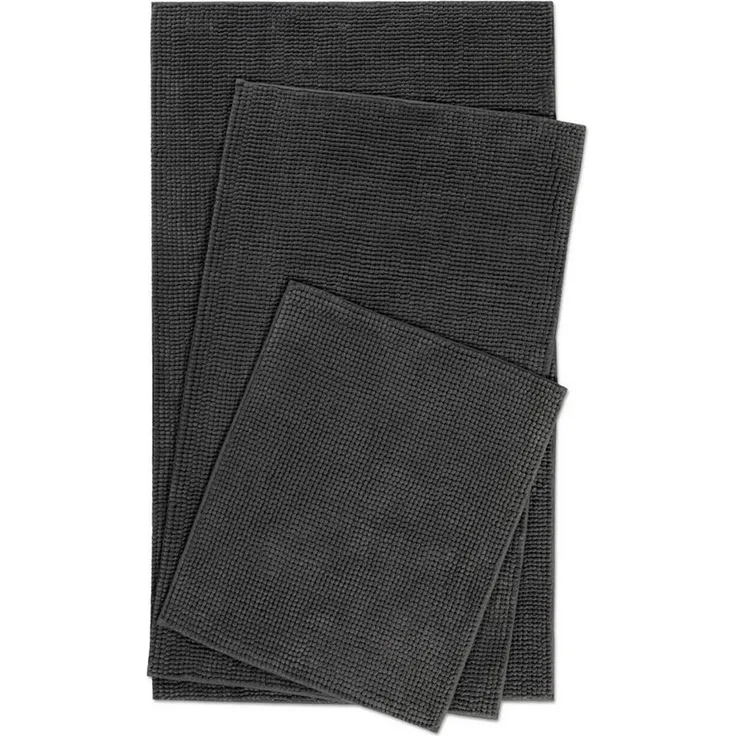 Wecon home Basics Badematte Balu, Badezimmer Teppich, Badvorleger, Höhe 14 mm, rutschhemmend beschichtet, fußbodenheizungsgeeignet, Polyester, rechteckig, Chenille, waschbar, rutschfest, schnell trocknend, weich, Badteppich