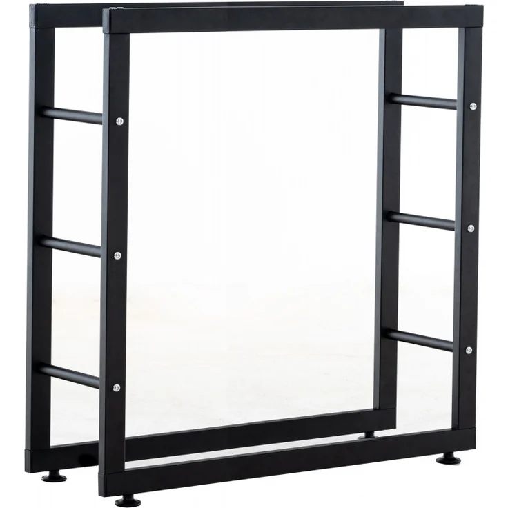 CLP Kaminholzständer Keri V2,schwarz 25x80x100 cm – Bild 2