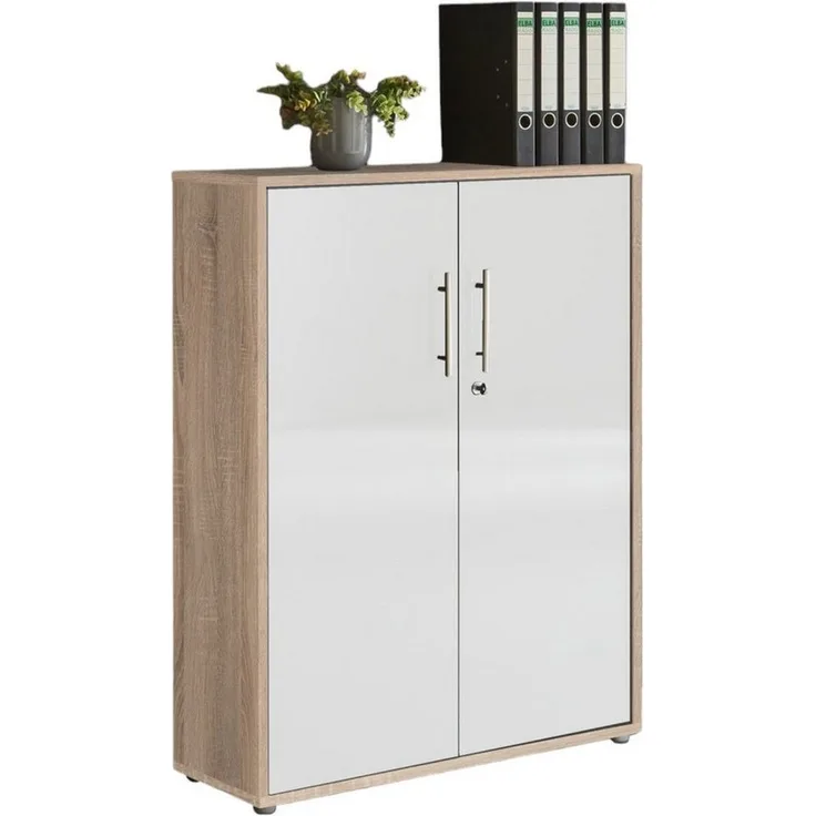 BMG Möbel Aktenschrank Office Edition 3 OH, abschließbar, Hochglanz lackiert oder matt