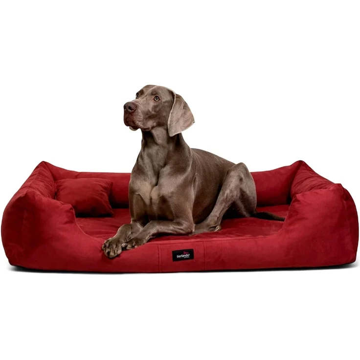 PLUTO SOFT Orthopädisches Hundebett - 04 Dunkelrot, 160x110cm – Bild 1