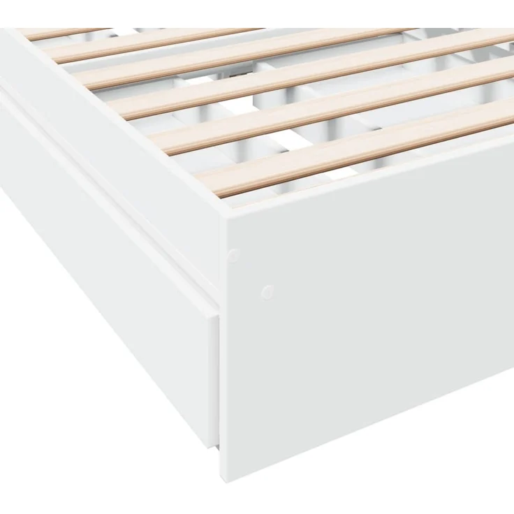 vidaXL Bettgestell mit Schubladen Weiß 90x200 cm Holzwerkstoff 3280678 – Bild 7