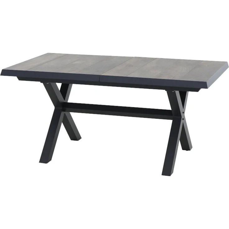 Siena Garden Sincro Tisch, ausziehbar, 160/200x90 cm ? Aluminium (matt anthrazit) & Keramik (washed- – Bild 5