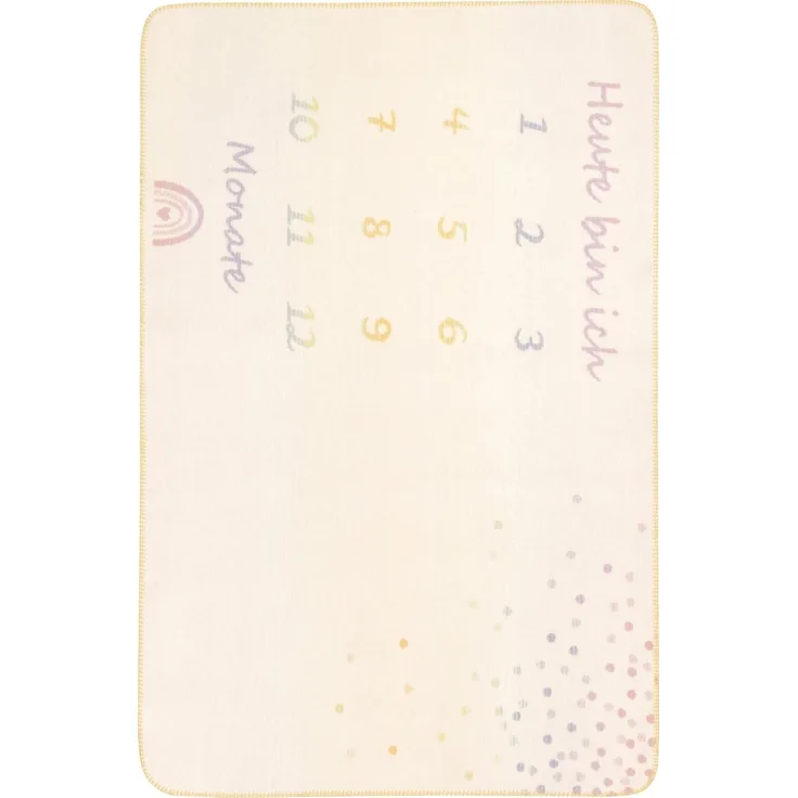Babydecke Babydecke Milestone, Biederlack, Babydecke Milestone, die perfekte Fotodecke