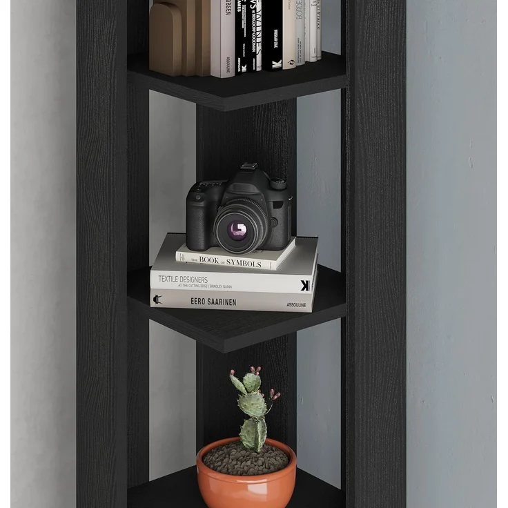 Decortie Eckregal Nati, Eck-Bücherregal, 34 x 34 x 161 cm – Bild 4