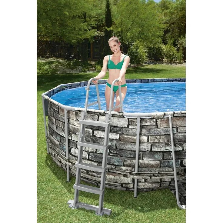 Bestway Pool-Set Power Steel Comfort Jet Series Oval 610x366x122 cm 92855 – Bild 11