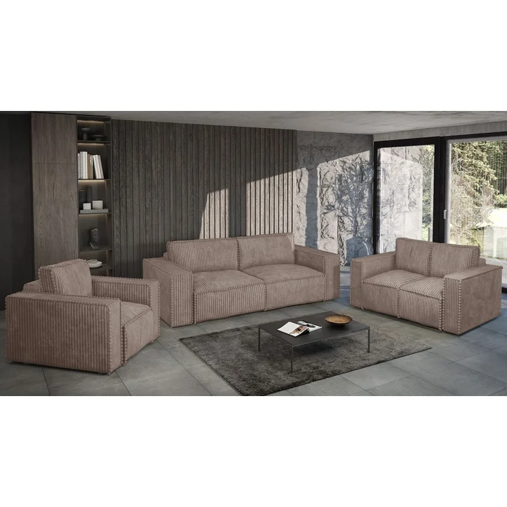 Sessel Designersessel VAJANA Stoff Tilia Beige – Bild 3