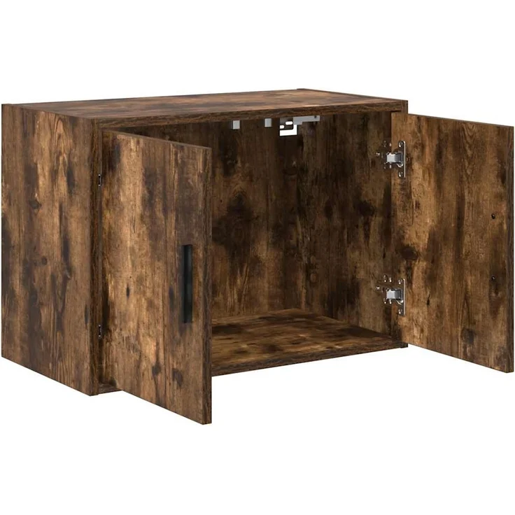 vidaXL Garagen-Wandschrank Räuchereiche Holzwerkstoff 860651 – Bild 4