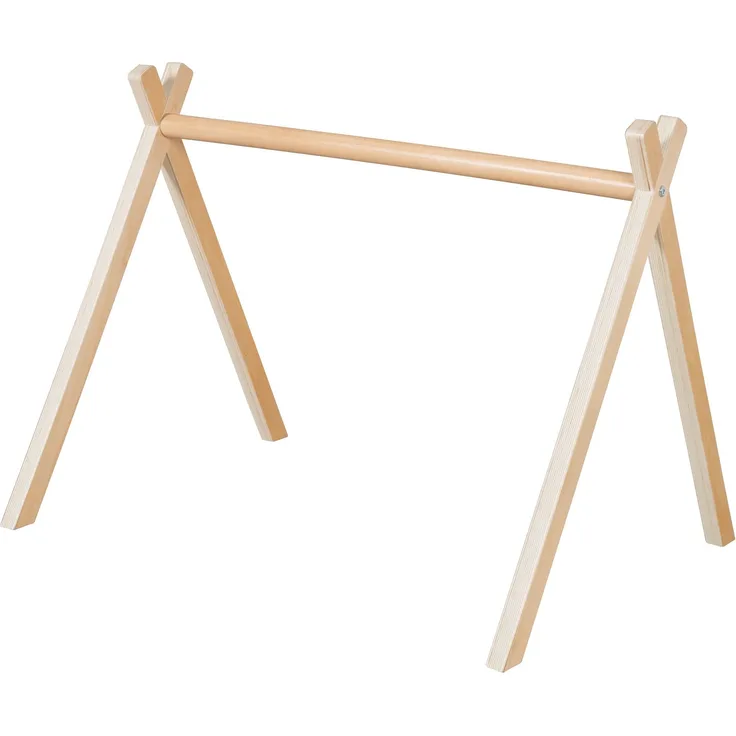 roba Baby-Spielbogen nach Montessori - Baby Gym & Activity Center aus Holz - Spieltrapez ab 3 Monaten zum Anhängen von Spielsets - Natur