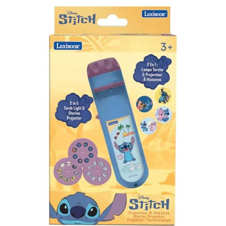 Stitch Disney Stories Projektor und Taschenlampe, ideal für Gute-Nacht-Geschichten, mit Bildern aus dem Stitch-Universum – Bild 8