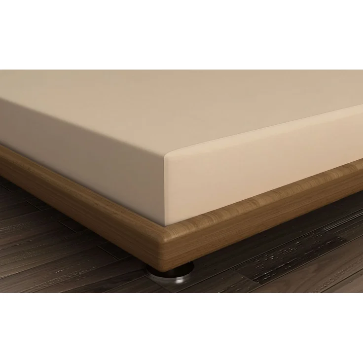 L'essentiel Maison 'Beige' Ranforce Spannbettlaken Double XL (FR) (IT) (ES) (DE), Beige, 200+30 x 140 cm – Bild 2