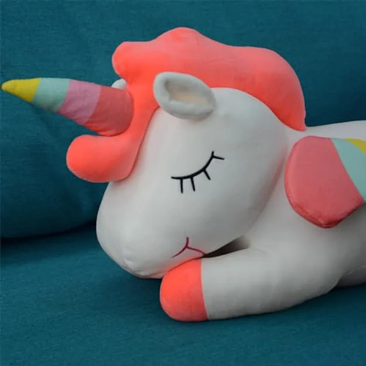 UNUS HOME Seitenschläferkissen Einhorn Kissen, 55cm, Lagerungskissen Stillkissen Kissen für Kinder Dekoration extrem weich – Bild 4
