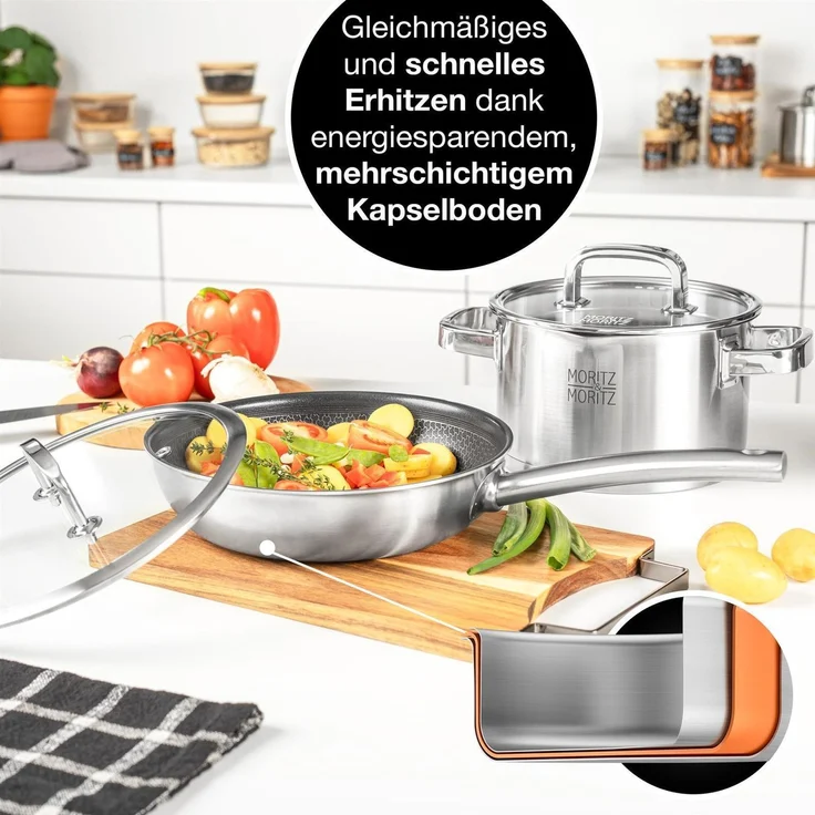 Moritz & Moritz Pfanne Rund mit Deckel 24cm – Bild 9