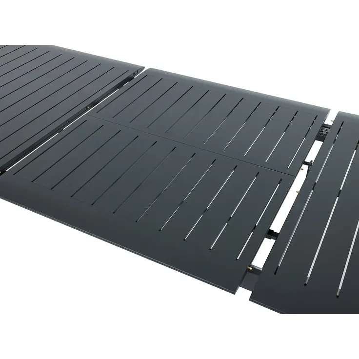 Vente-unique - VELYRA Gartenessgruppe Metall Grau - B 60 cm100 cm x H 85 cm75 cm x L 57 cm205 cm286,5 cm – Bild 7